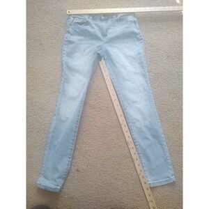 Wonder Nation Girls Skinny Jeans Light Wash Adjustable Waist Size 14
